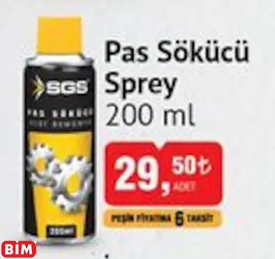 SGS PAS SÖKÜCÜ SPREY